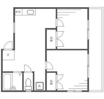 東洋大学 アパート 2K