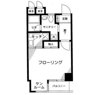 東京都北区中里１丁目 賃貸マンション 1K