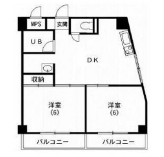 東京都文京区小石川２丁目 賃貸マンション 2DK