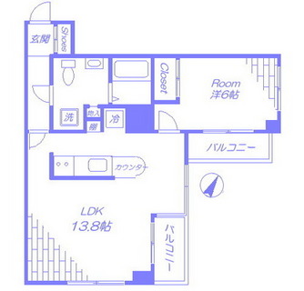 東京都文京区白山２丁目 賃貸マンション 1LDK