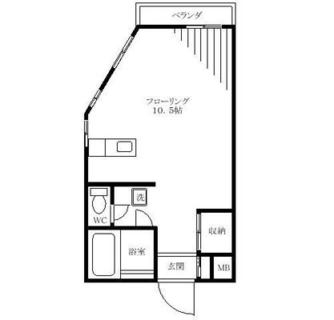 東京都北区田端４丁目 賃貸マンション 1R
