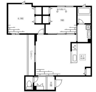東京都文京区千駄木５丁目 賃貸マンション 2LDK